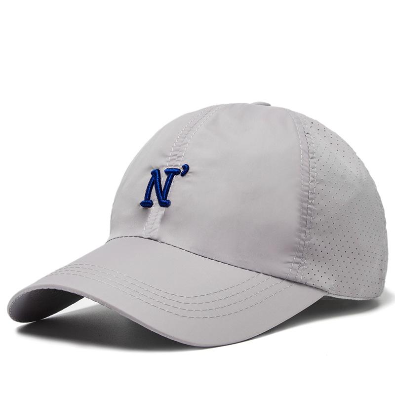 Unisex Simple Letter Embroidery Snapback Quick-drying Baseball Cap Spring and Summer Outdoor Adjustable Casual Hats SunscreenHat