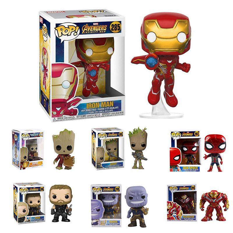 Vibrant Marvel Avengers Pop Toy Anime Figure With Iconic Spider-man Design