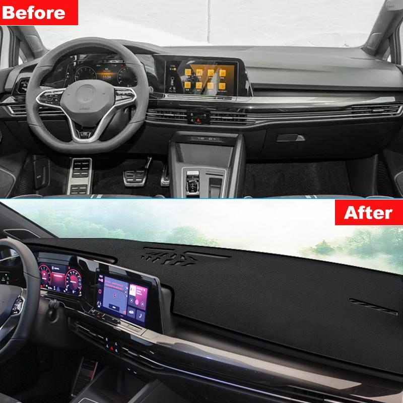 Car Dashboard Avoid Light Pad Instrument Platform Desk Cover Mat Carpets For Volkswagen VW Golf 8 MK8   2022 2023