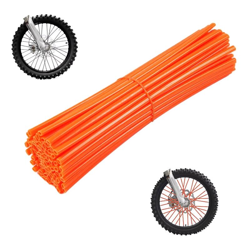 Universal Motocross Spoke Wraps 72PCS Multicolor Scratch-proof Dirt Bike Wheel Rim Spoke Covers for Riding Decoration