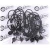 Rubonarie Bungee Cords (20-Pack) for Truck Sheets (Black, 27cm)