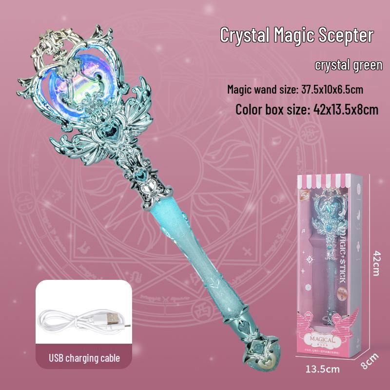 Enchanted Fairy Wand: Dreamy Luminous Scepter for Girls - Elsa Princess Lightsaber