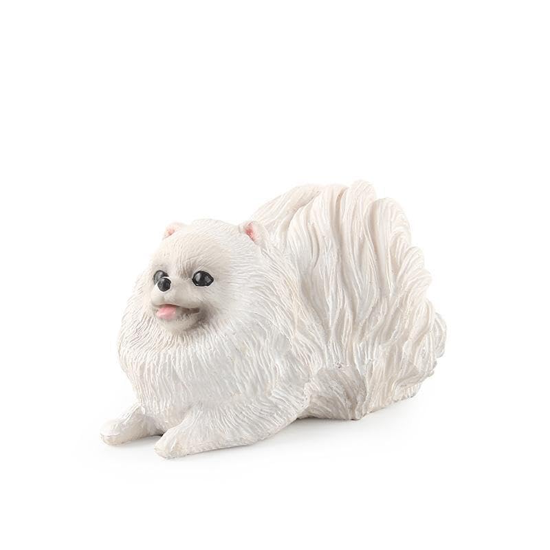 [Nekogamiyama] Pomeranian Dog Miniature Figurine Ornament Model Decor Collector's Model