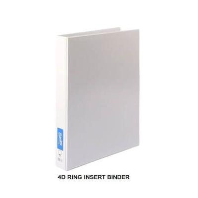 Bantex 4 D-Ring Insert Binder White 38mm A3 (Landscape)