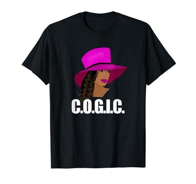COGIC African American Woman Wearing Hat T-Shirt