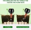 BTBHIHO 500ml Self-Watering Globes, 4-Pack Automatic Plant Watering Bulbs, ABS Drip Irrigation Spikes for Indoor Outdoor Potted Plants, Black