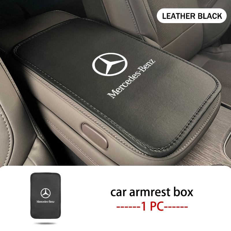 Car Armrest Box Pad Center Console Protector Heightening Mat For Mercedes Benz AMG A C E S G Class W201 W210 W108 W204 W205 W203 JS1