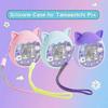 Silicone Case Compatible Tamagotchi Pix Virtual Pet Game Machine, Protective Cover For Tamagotchi Pix With Strap(light Blue,2pcs)