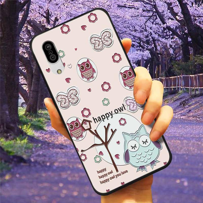 For Sharp Aquos Sense3 Case 3D Flower Relief Silicone Soft Emboss Cover For Sharp Aquos Sense 3 Lite Sense6 6 Luxury Cartoon