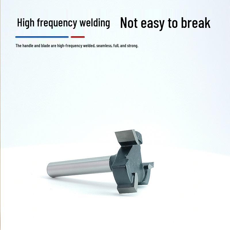 1/4" Shank T-Slot Milling Cutter, 6-Pattern, Black Alloy, Three-Flute, for Woodworking