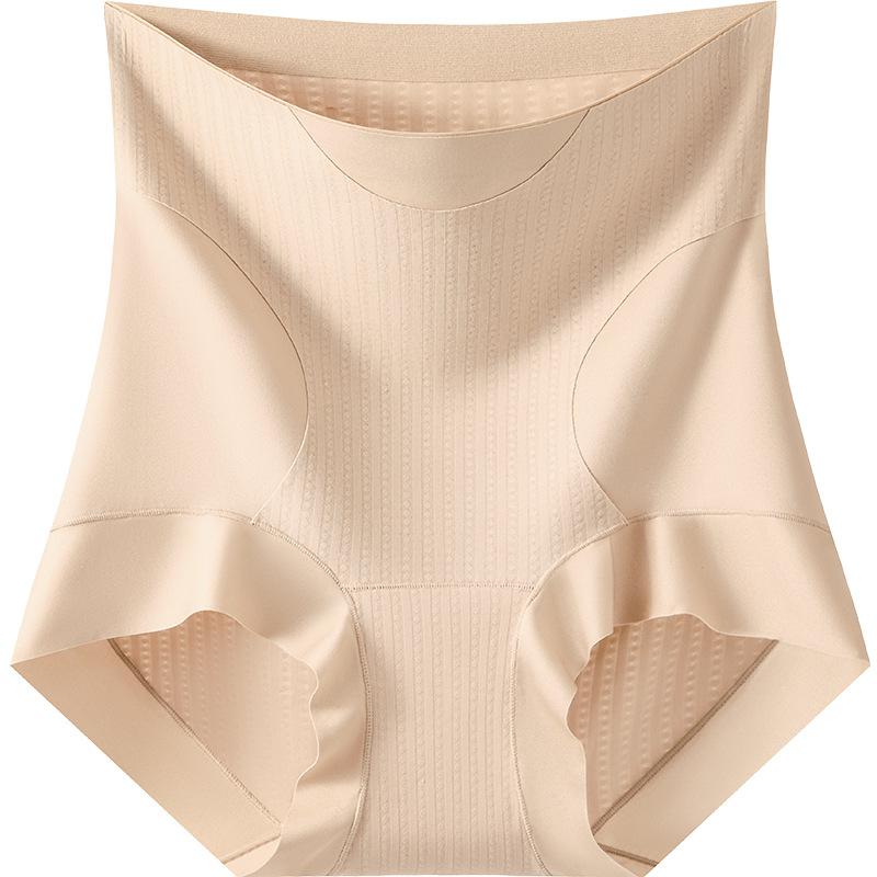 Ladies Spring and Autumn Micro Pressure Belly Shaping No Trace Comfortable High Waist Hip Briefs