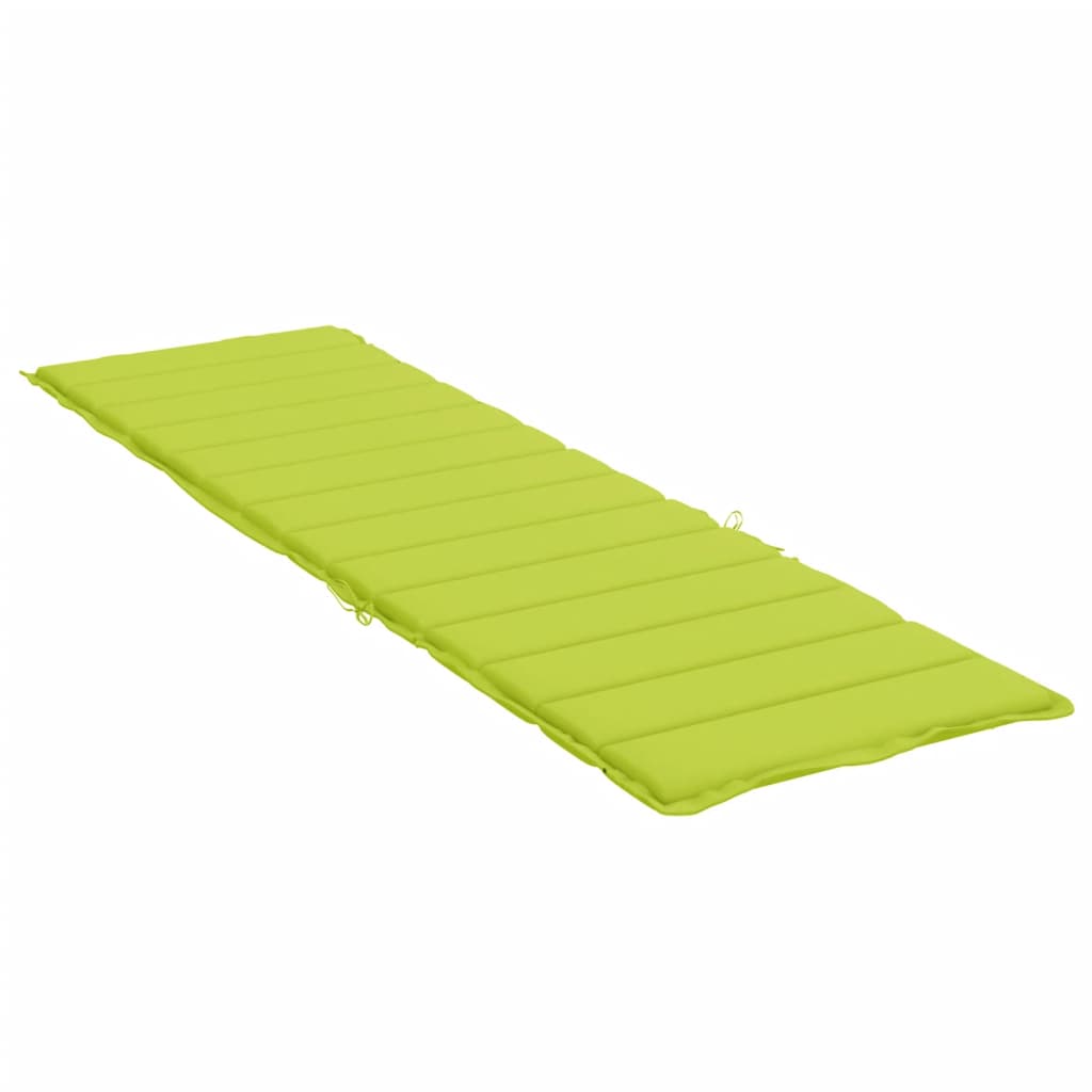 Sun Lounger Cushion Light Green 200x70x3 Cm Oxford Fabric