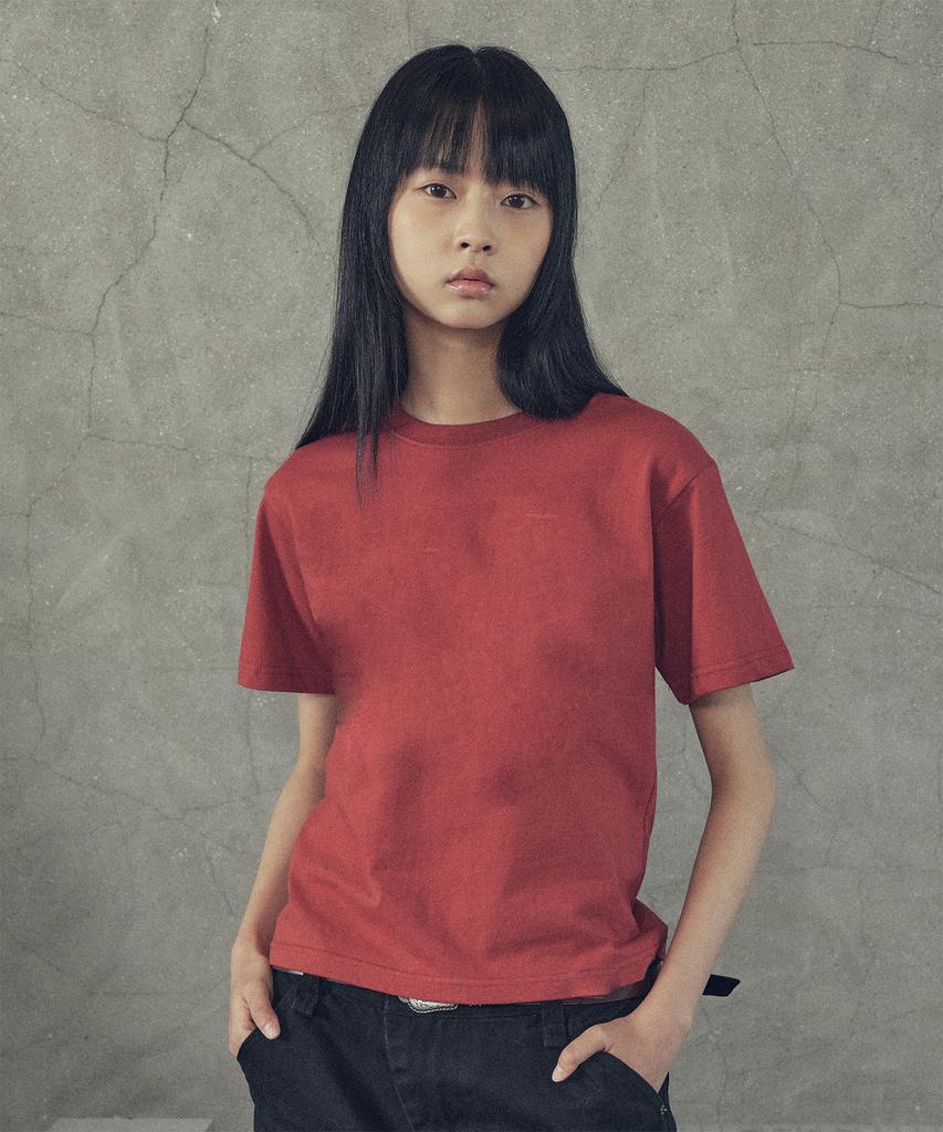 SUPERSUB Essential Standard Color Short Sleeve T-Shirt - Red