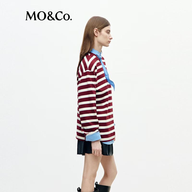 MO&Co. Striped Cotton T-shirt