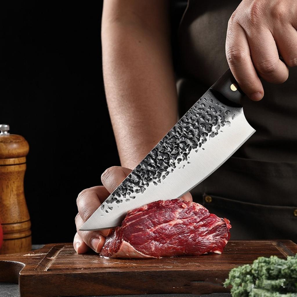 Carving Knife Chef Knife Stainless Steel Knife Two-Tone Wooden Handle Kitchen Knife Bbq Knife Handmade Professional Knife