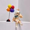 Genshin Impact Paimon Figur, Weiche Farbe. Regenbogen-Ballon-Requisite für lebendige Auslage. Wesentliche Sammlerdekoration für Anime-Fans.