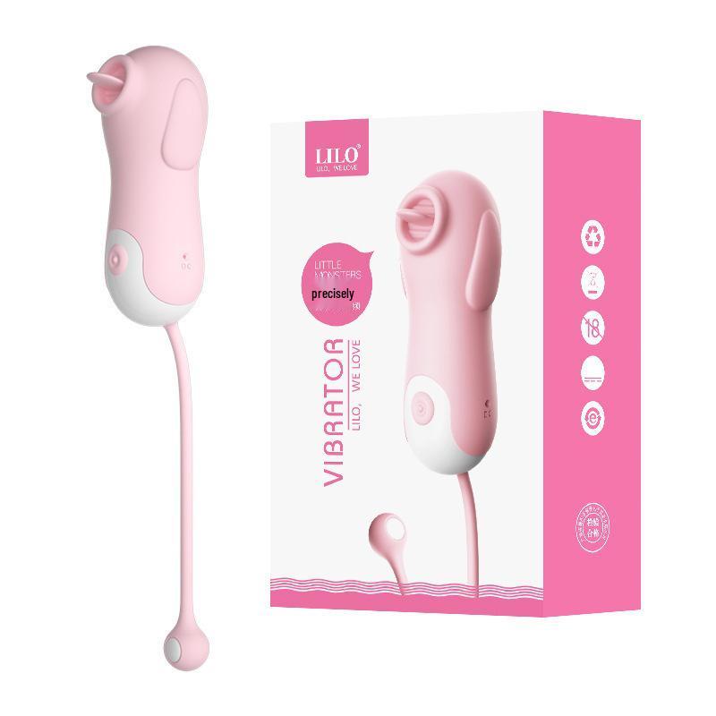 Lai Le Pink Lady Eros Tongue Licking Vibrator Egg Massager for Women