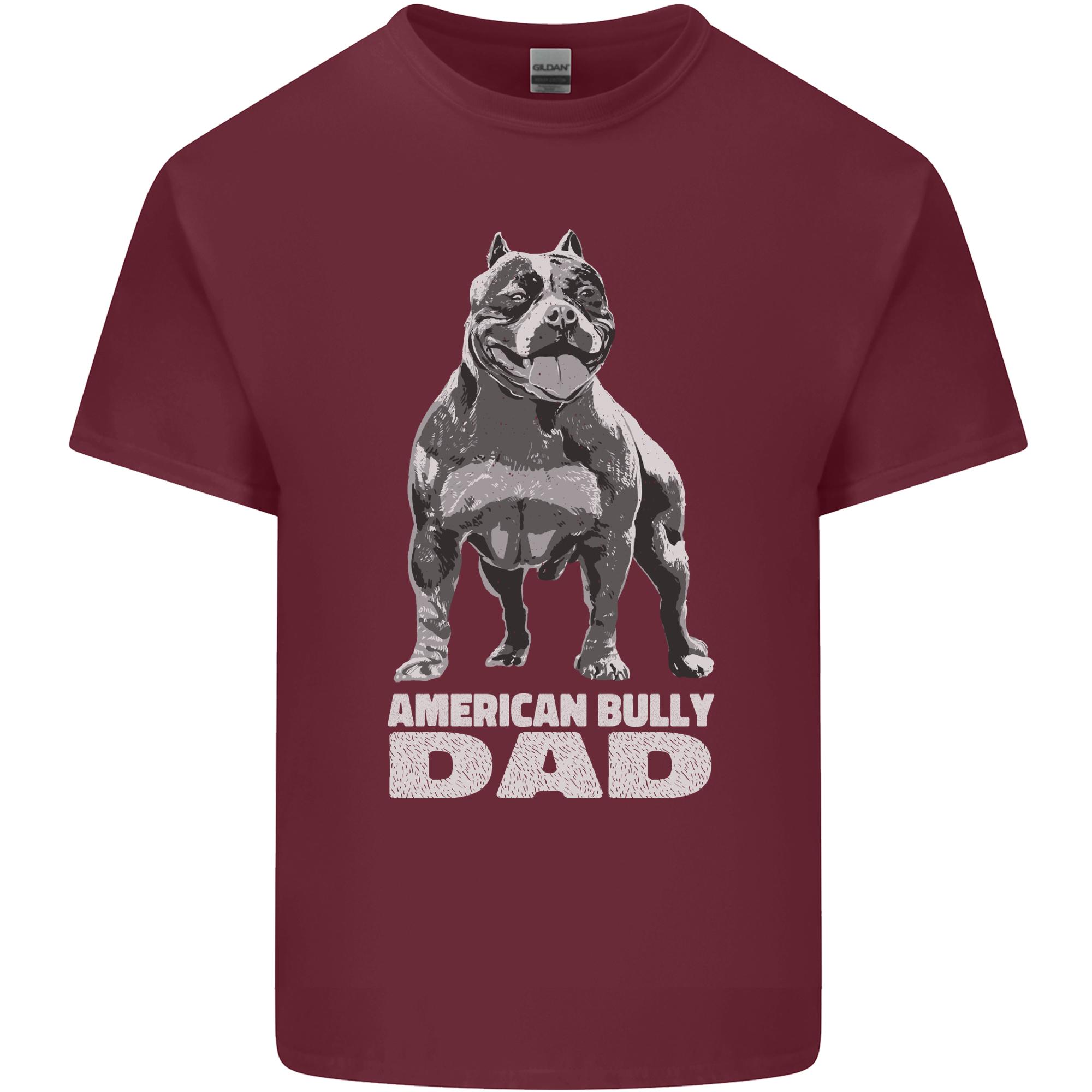 American Bully Dad Funny Fathers Day Dog Unisexs Light Cotton TShirt S