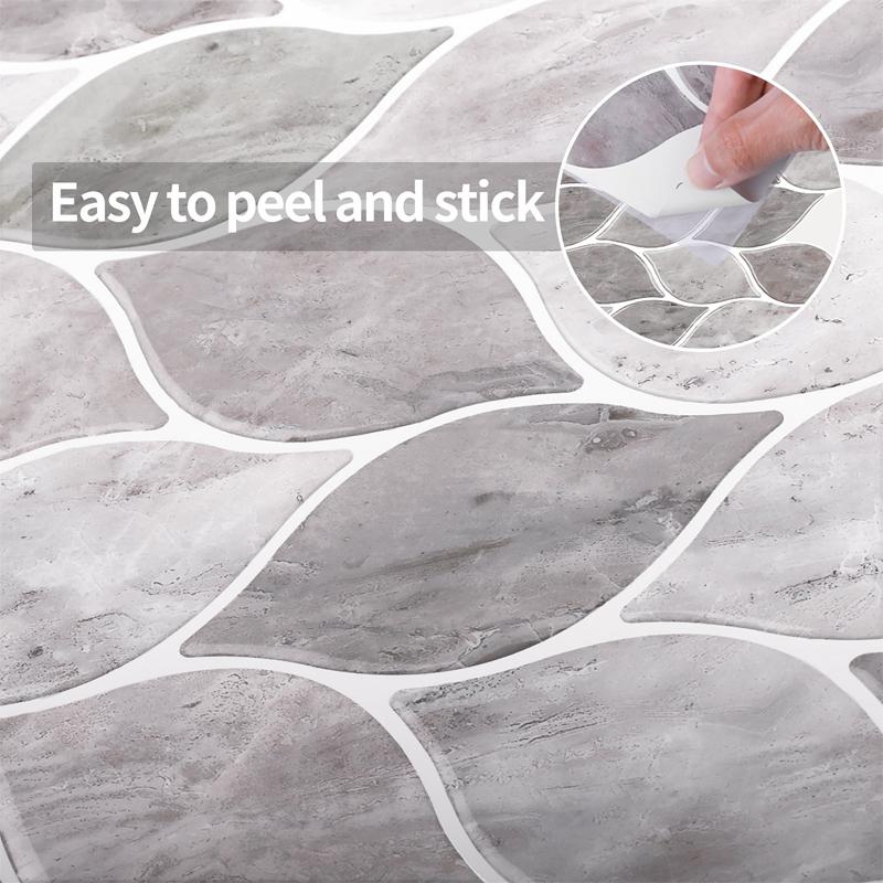 3D PVC samolepka na zeď Samolepka na mramorové dlaždice Samolepící Vodotěsná Kuchyň Koupelna Domácí Dekor 30 cm X 30 cm