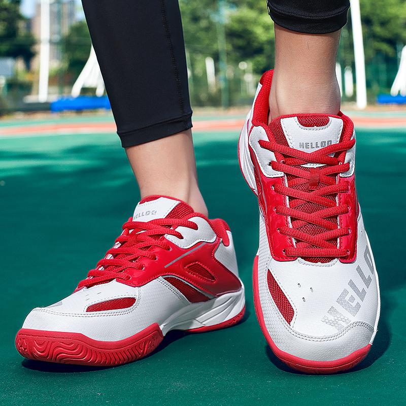 New Lightweight Badminton Shoes for Men and Women, Suitable for Outdoor Fitness and Volleyball, Sizes 36-45