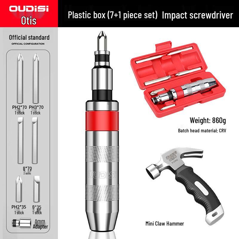 Multifunctional Cross Impact Bit Set & Screwdriver with Round Head Drill Bits