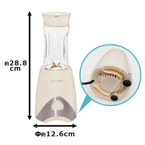 IRIS OHYAMA Mixer Blender Blender Bottle Juicer 330ml Ivory PBB-330-C