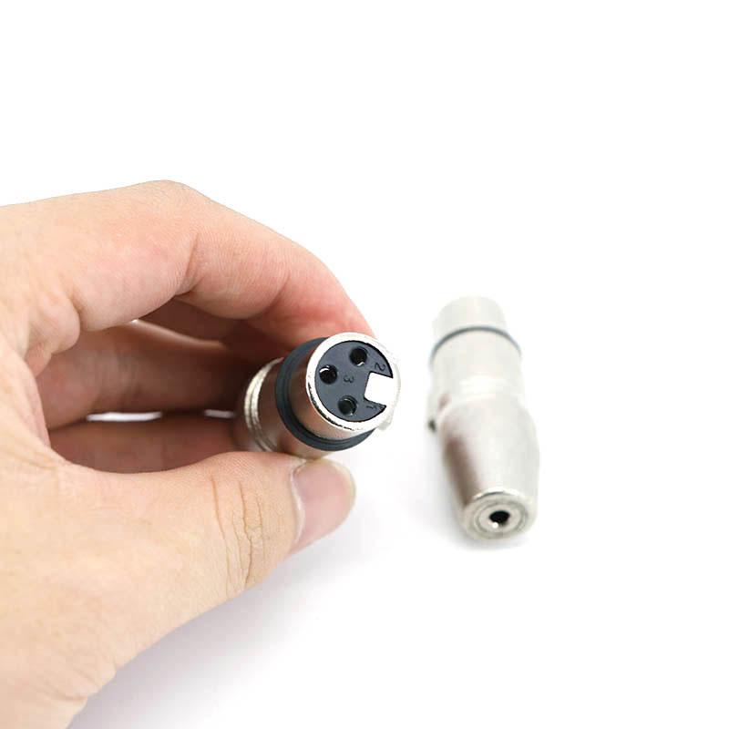 XLR 3 Pin Male female to 3.5mm Female Jack to XLR Audio Adapter For Microphone Speakers Sound Consoles Amplifier XLR Connector