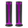 BULLSPANN Universal Motorcycle Hand Grip Cover Non Slip Aluminum Alloy Rubber Handlebar Grips Motorcycle Scooter Purple 1 Pair 22mm 24mm