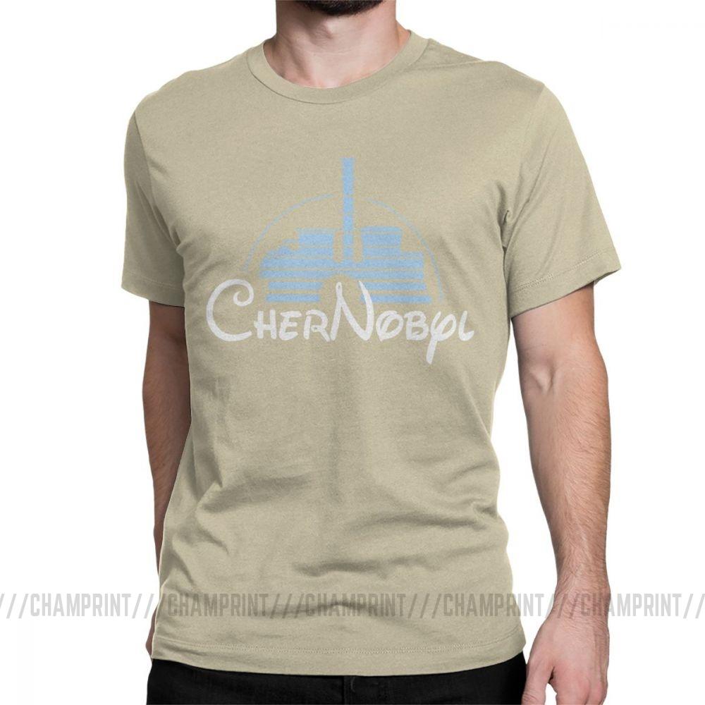 Mens Nuclear Disaster Chernobyl Geek Ukraine Radiation Vintage T Shirt Pure Cotton Tops Novelty Tee Shirt Plus Size TShirts