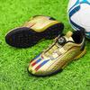 Rotary Buckle Low-Top Kids' Football Shoes for Indoor & Outdoor - Boys & Girls TF Studs