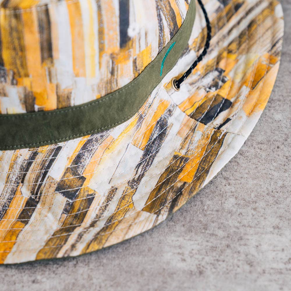 Nakota Wall Paper Rev HAT FREE Reversible Hat for Men and with Chin One Size Fits Most inches Black Women, Outdoor, Strap, (Head Circumference