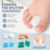 1 Pair Soft Flexible Big Toe Separator Moisture Resistant Bunion Relief Corrector Toe Spacer  Shoes