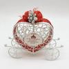 Metal Candy Boxes for Wedding Party Decorations Gift Bags with Ribbons Flower Souvenirs Gift for Guests Carriage Style