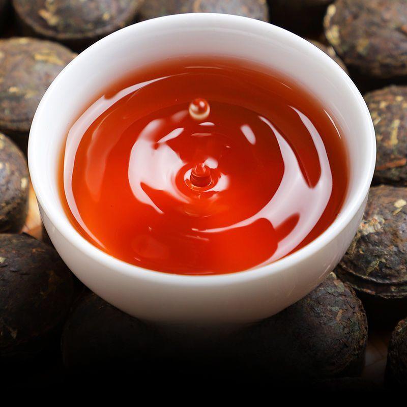 Yunnan Sticky Rice Scented Pu-erh Tuo Cha Ripe Mini Tea Cakes Loose Leaf Bulk