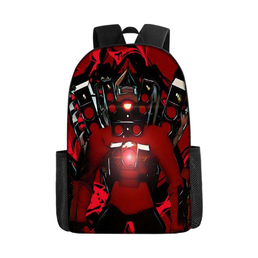 Toilet Skibidi Character School Bag With Lightweight Polyester Lining Kids For