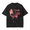 2026 New Bleach Kenpachi Zaraki Graphic‑Print Washed Unisex Loose Short‑Sleeve T‑Shirt, Retro Street‑Wear Summer Top T-shirt
