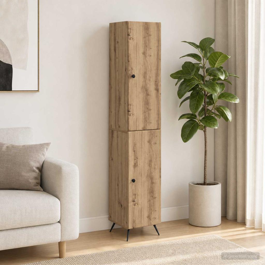 Cabinet Set 2 Pcs Particle Board