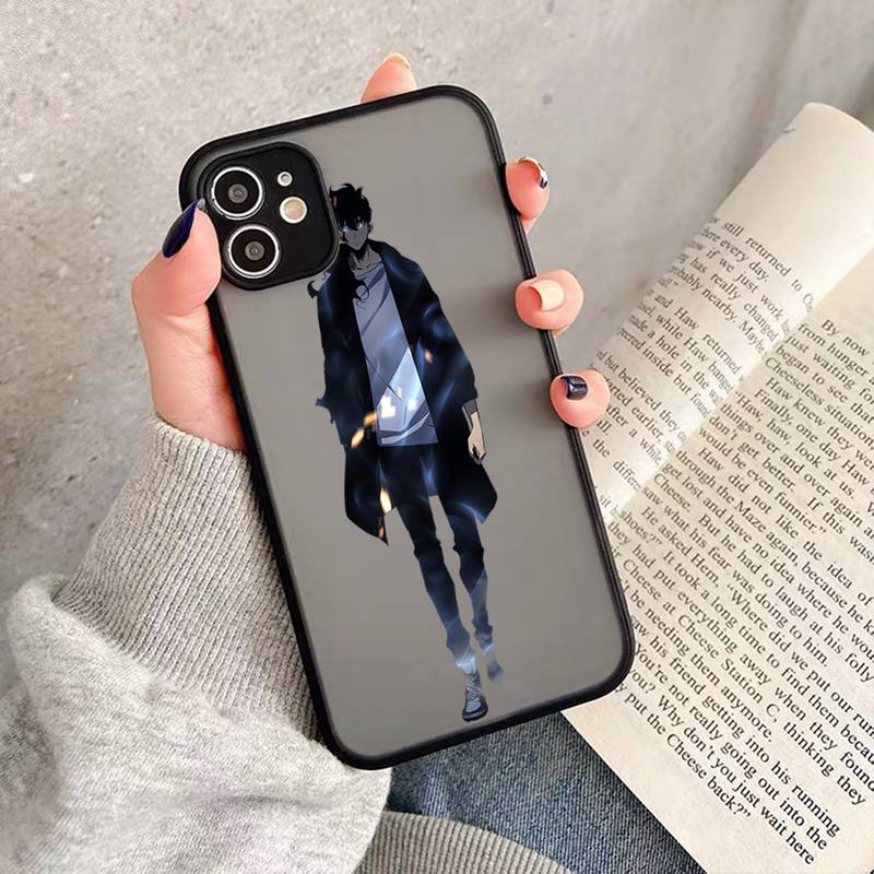 Solo Leveling Sung Jin Phone Case Matte Transparent For Iphone 7 8 11 12 Plus Mini X Xs Xr Pro Max Cover