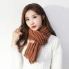 Women's Korean Style Knit Beanie and Scarf Set - Warm, Versatile, Solid Color