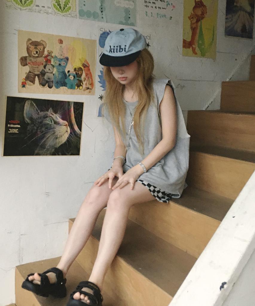 Kiibi Logo Two Tone Cap Sky Blue & Navy