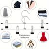 10pcs Pants Racks Wind Proof Multi-purpose Skirt Racks for Clothes Drying Trousers Wardrobe Clip Anti-slip Clothes Hanger
