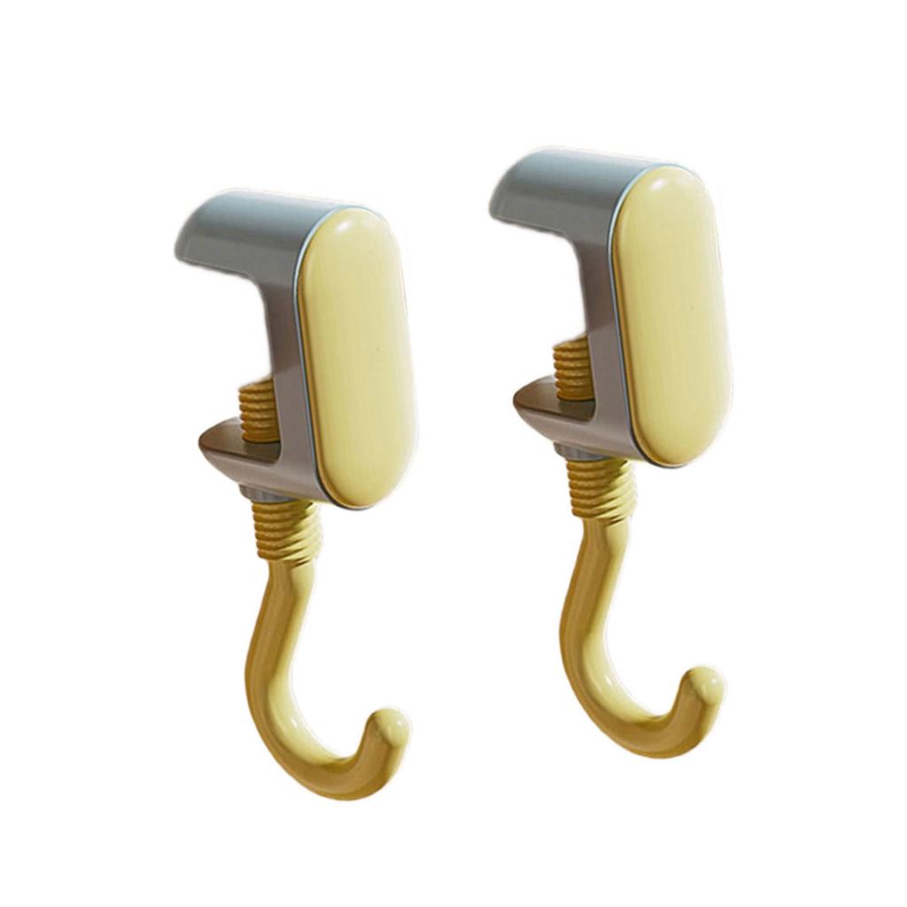 Pack of 2 Multipurpose Foldable Purse Hangers Space Saving Bag Hook for Desks In Cafes Offices and Kitchens Supplies