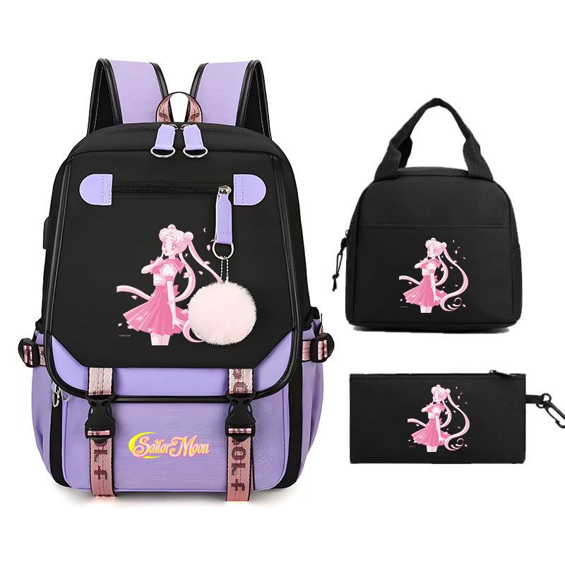 Sailor Moon Cartoon Elementary School Bag Lightweight Junior High School Backpack Women's Large Capacity Travel Bag