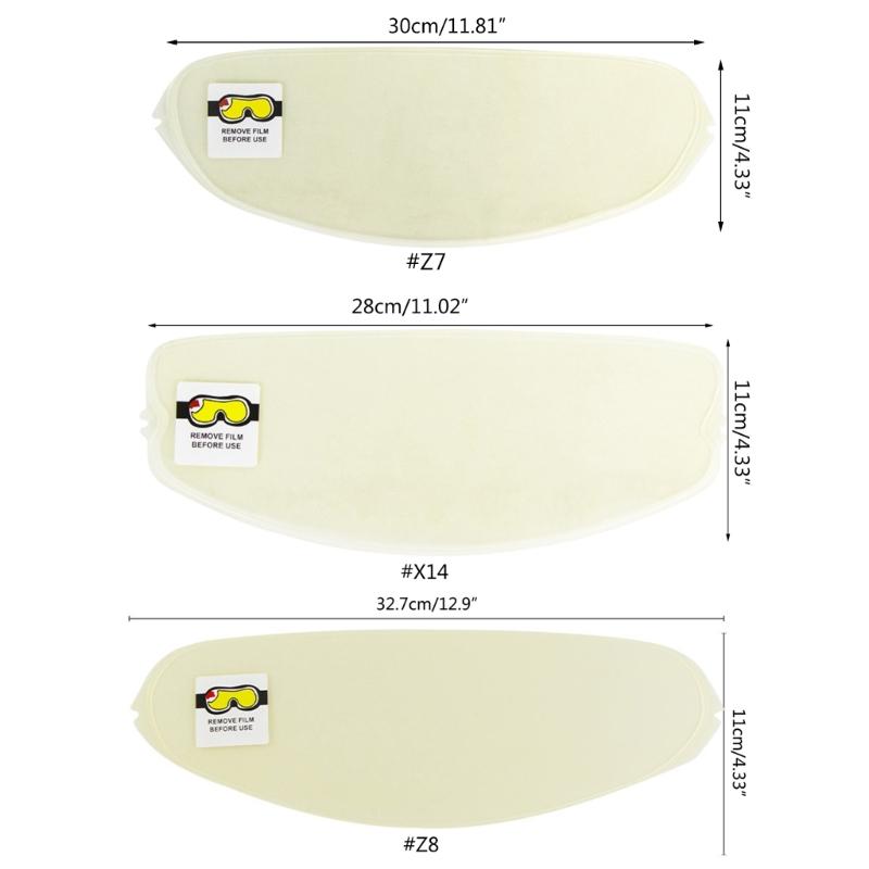 Helmet Shield Anti Fog Film,Clear Visor Lens Insert Fog Resistant for X14 CW-1 CNS1 CWR1 CNS3 Helmet Accessories