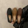 Soft Sole Version~ Internet Celebrity Versatile Fashion British Style Small Leather Shoes Women's Shoes 2025 Autumn Flat Bottom Brown Loafer Single 