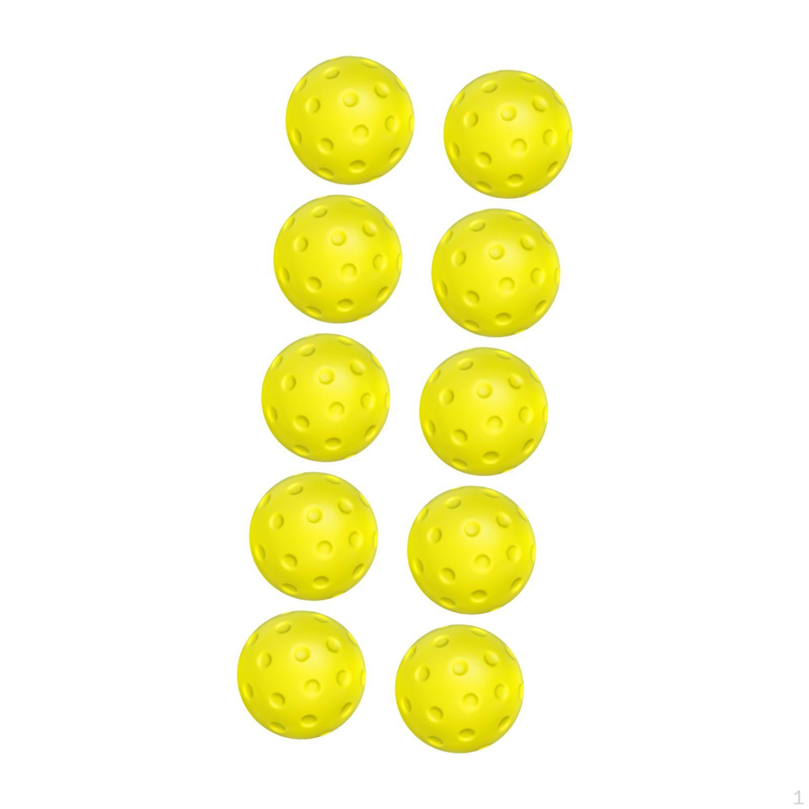 

10 Count Foam Balls for Pickleball Fun жёлтый