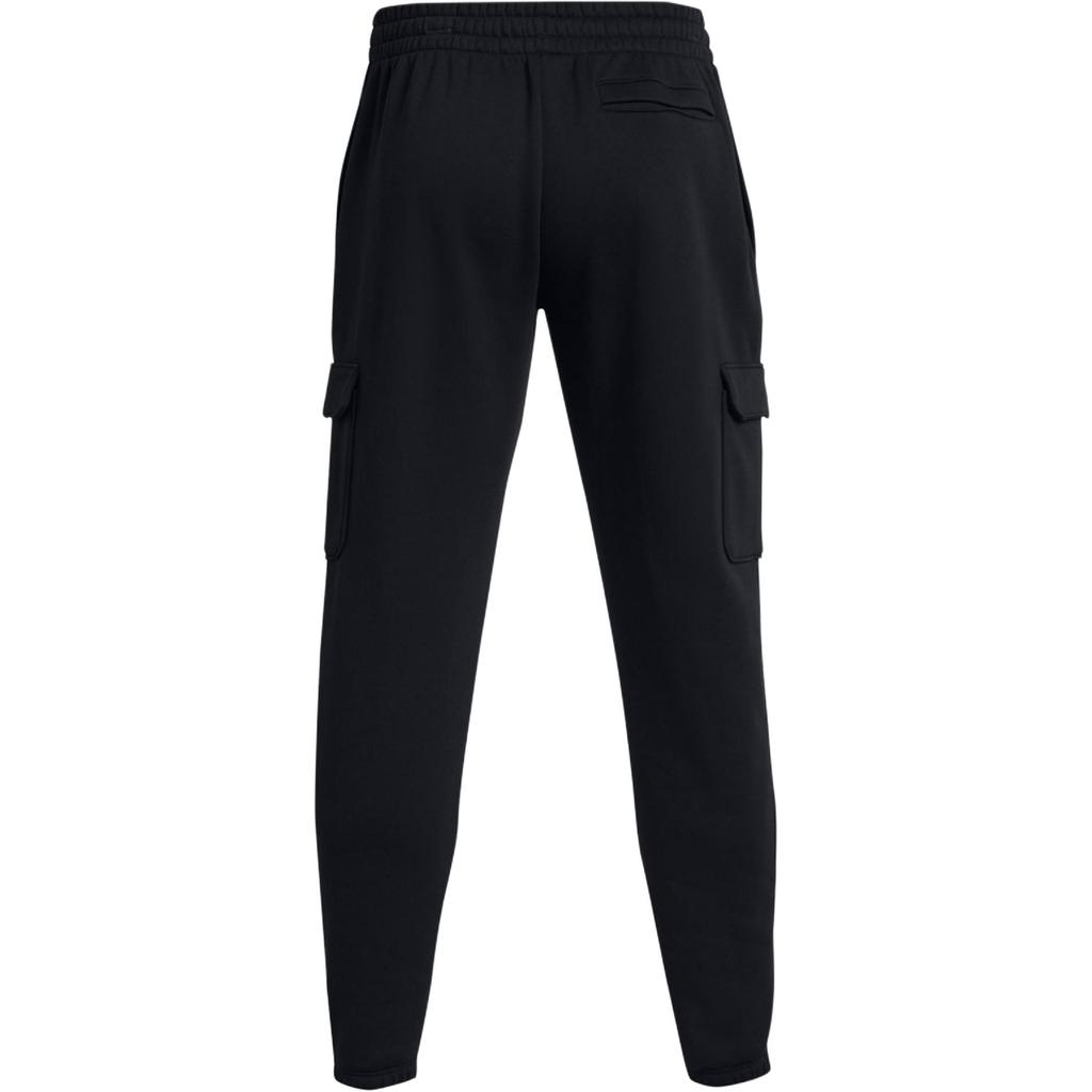 Under Armour Essential Fleece Cargo Pants Men Bottoms Black 1380376-001