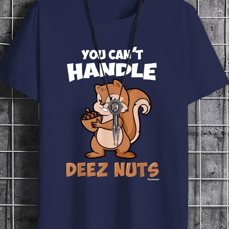 

Squirrel Meme Print T-Shirt Breathable Cool, Comfortable Wear,Daily Casua XXL белый