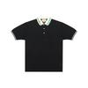 Men Cotton Piquet Polo With Interlocking G Black 658067-XJDI2-1043