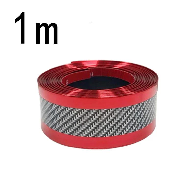 Car Stickers Anti Scratch Door Sill Protector Rubber Strip Carbon Fiber Car Threshold Protect Bumper Film Tape Auto Accessories